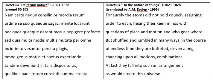 picture of Lucretius Atomism